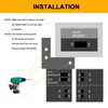 QYZZRS 2 Set Generator Interlock Kit Compatible with Eaton Cutler