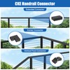 CKE Flat Handrail Accessories, 4 Pack Extension Handrail Connector, High