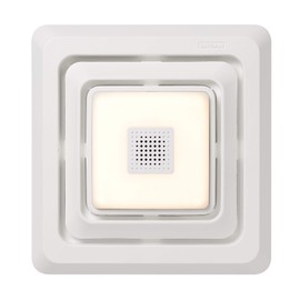 Broan-NuTone FG800SPK Bluetooth Speaker Bathroom Exhaust Grille Cover with LED Light,