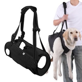 Dog Carrying Aid, Carrying Aid Dog Stairs Adjustable Walking Aid for Dogs, Dog Lifting Harness for Hind Legs, Dog Harness Lifting with Handles for Joint Injuries, Arthritis, Stability Loss Dogs, M