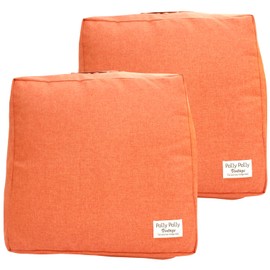 Sanbelm (サンベルム) Mattress Storage Bag Mattress Storage 2-Piece Set Orange Mattress Storage Dimensions: Approx. Width 23.6 x Depth 23.6 x Height 7.9 inches Mattress Storage Bag with Quilt as Cushion