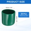 HARFINGTON 25pcs Round Rubber End Caps 24mm ID Bolt Covers