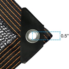 winemana winemana 40% Black Shade Cloth, 10 x 20 FT Durable Mesh Tarp with Grommets, Resistant Garden Sun Shade Netting, Shading Antifreezing for Pergola, Greenhouse, Plants Growing, Chicken Coop