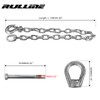 RULLINE Trailer Ultimate Connection Safety Chains Kit - 5th Wheel