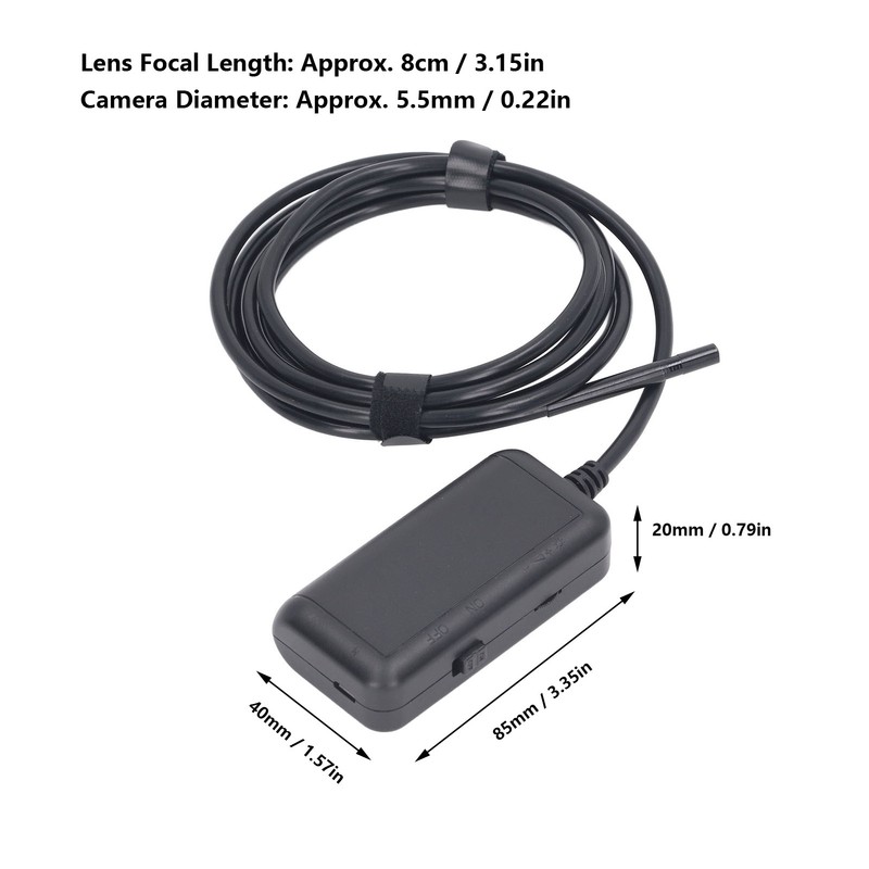 Endoscope Camera WiFi IP67 Waterproof Inspection Camera Bending Borescope for