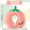 LUKIUP Strawberry Children's Neck Pillow, Neck Roll Children, U-Shaped Travel