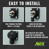 Battery Cable Flanged Bulkhead Connector + Insulator Boot - Heavy