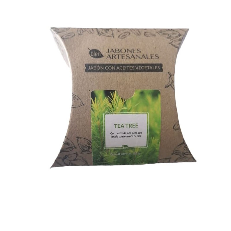 Blen, jabón artesanal Tea Tree con aceite de coco 100