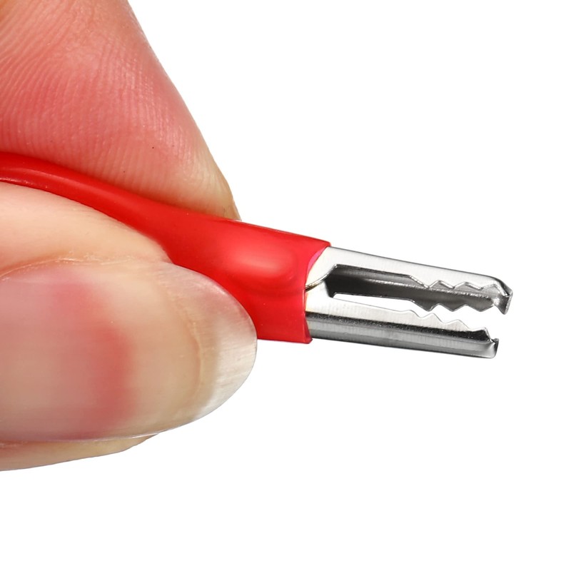MECCANIXITY Crocodile Clamps Test Wire, USB Female to Alligator Clips