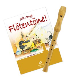 ISBN: 9783864341632 Starter Bundle with tuyama TFS-18D Recorder (German Fingering) and 'Lots of Flute Tones' Volume 1 Including Audio Downloads – Ideal for Beginners – ISBN: 9783864341632