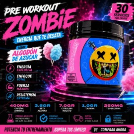 Pre Entreno Preentrenador Zombie 30 Serv Smile Labz 555g                                                                                              