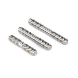 BOZONLI Stainless Steel Double-end Stud - Equal Length Stud Bolts Studs Threaded Rod - M4×40mm,20 pcs