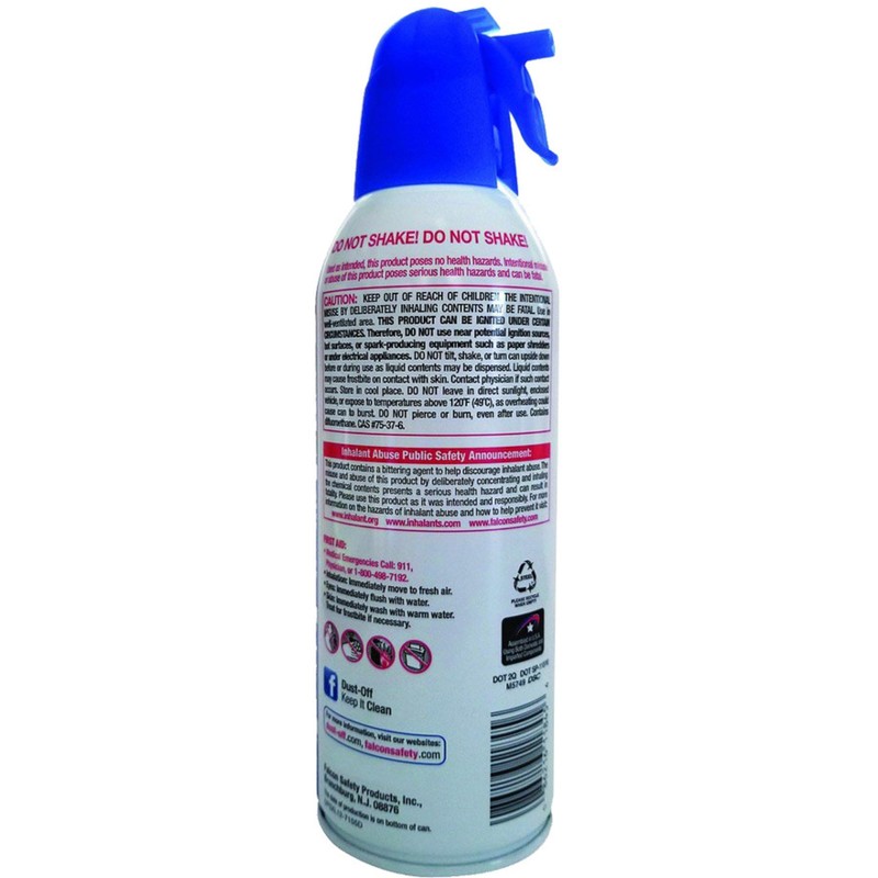DUST-OFF(R) Compressed Gas Duster, 2 pk, 8.50 Inch x 5.00