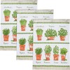 Erwin Müller Tea Towel Pack of 3 Cotton Herbs Size