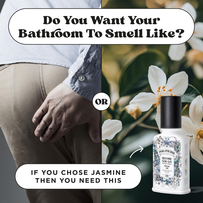 Poo-Pourri Before-You-Go Toilet Spray, Fresh Air, 4 Fl Oz, Up