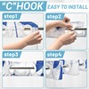 WITHLOC No Hook Shower Curtain with Snap in Liner -