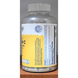 Solaray Vitamin C With Rose Hips & Acerola 500 mg Timed Release 250 Capsules