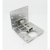 10Pcs Stainless Steel Hinge Repair/Reinforcement Plates Set - Durable Cabinet