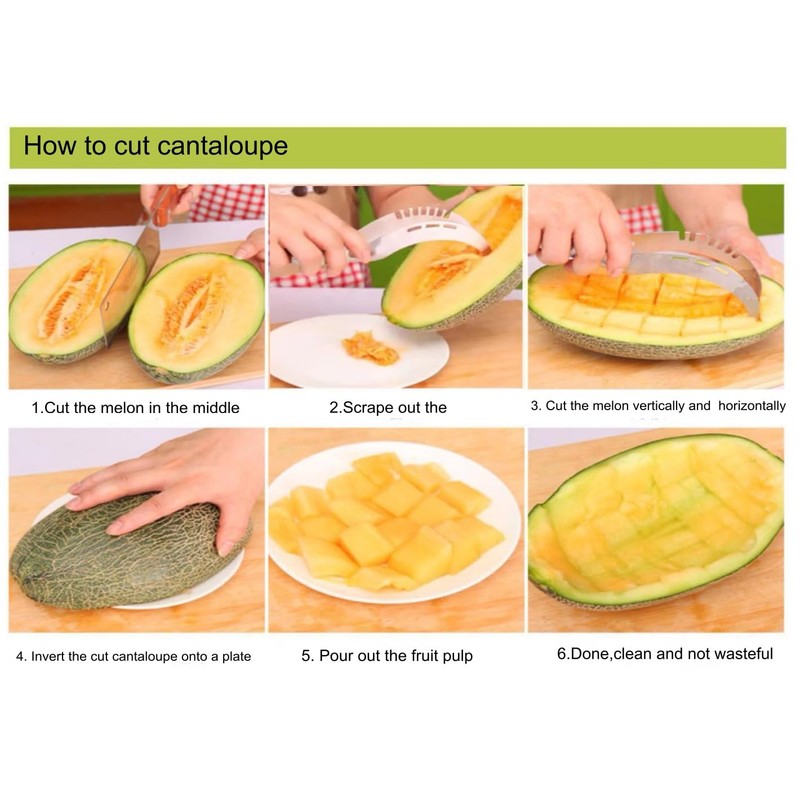 Stainless Steel Watermelon Cutter, Sharp Blade Knife Kitchen Tool Fruit