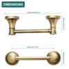 Hoimpro Wall Mounted Rustproof Toilet Tissue Paper Holder Bathroom Accessories