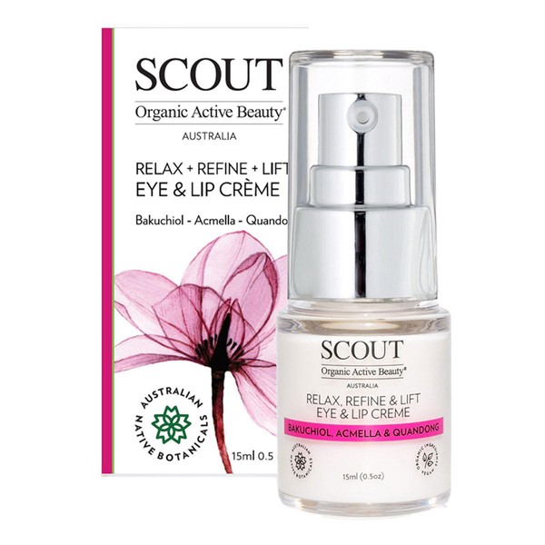 SCOUT Organic Active Beauty Relax + Refine + Lift Eye & Lip Crème - 15ml