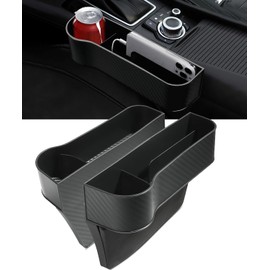ESEWALAS Organizador de asiento de coche, caja de almacenamiento multifuncional, portátil, unisex