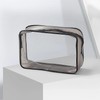 2 Pcs Clear Travel Toiletry Bag,Clear Small Makeup Bag,Portable Waterproof