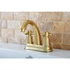 Kingston Brass KS8612DX 4 in. Centerset Bathroom Faucet, Polished Brass