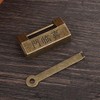 Vintage Chinese Style Copper Lock for Jewelry Box Horizontal Security