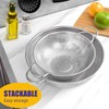 E-far 3QT & 5QT Colander Set of 2, Stainless Steel