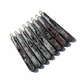The Hatter, Medium Pack, Slim Sinker, Fishing Leak, Lead, Made in Japan (No. 20, Pack of 8)