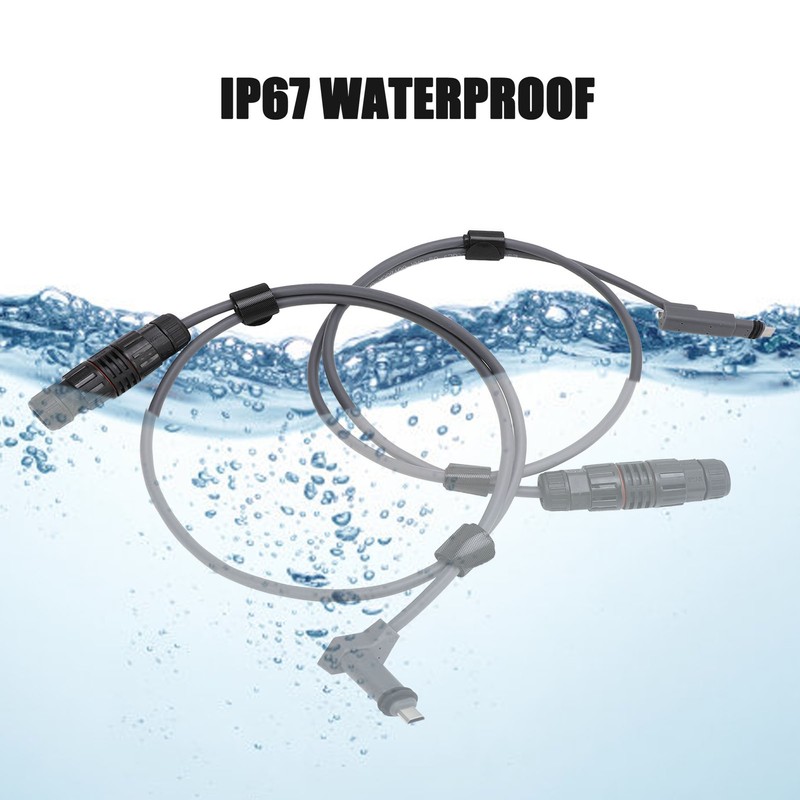 SPX to RJ45 Adapter Cable Grey 3.3ft 1200Mbps Waterproof Ethernet