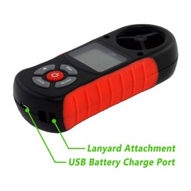 ennoLogic Anemometer eA990R - 8 Parameters: Wind Speed, Wind Chill, Air Temperature, Humidity, Heat Index, Dew Point, Barometric Pressure, Altitude – Digital Weather Meter with Backlight