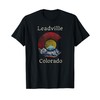 Leadville Colorado Flag Styled Mountain T-Shirt