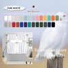 DONREN Pure White Small Window Curtain Panels for Kitchen -