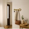 JUVOSY Unlacquered Brass Wall Hooks – Vintage Key Design –