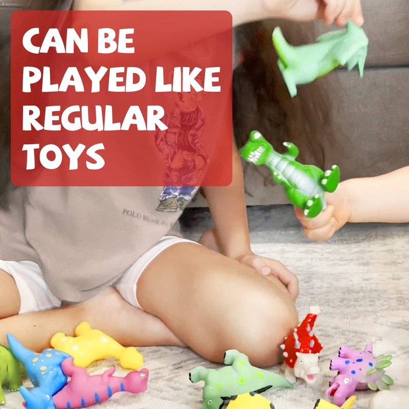 Hely Cancy Dinosaur Bath Toys for Toddler, No Hole Baby