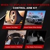 2-4" Lift Front Upper Control Arms w/Ball Joints Compatible with