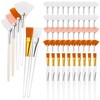 60 Pieces Fan Brushes, Soft Fan Brushes for Facials, Facial