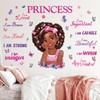 DECOWALL SG2-2405 Black Girl Magic Wall Sticker Inspirational Quotes Butterfly