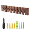 Petyoung Multi Hook Coat Rack Space Saving Wall Mounted Wooden