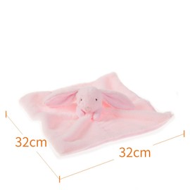 Apricot Lamb - Schlaf-gut Pink Rabbit Baby Blanket Comforter Plush Comfort Cuddly Toy for Babies - Soft & Washable - Rabbit 33 cm