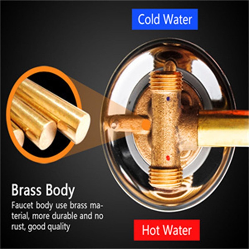 2/3/4/5 Way Solid Brass Mixer Shower Tap,Cold & Hot Water