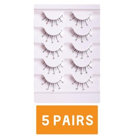 FAIRYGATE Eyelashes Natural 5 Pairs Color Coloured Strip False Lashes Eye for Cosplay DIY Party Festival Colored Lash Women Eyelashes Extensions C2317