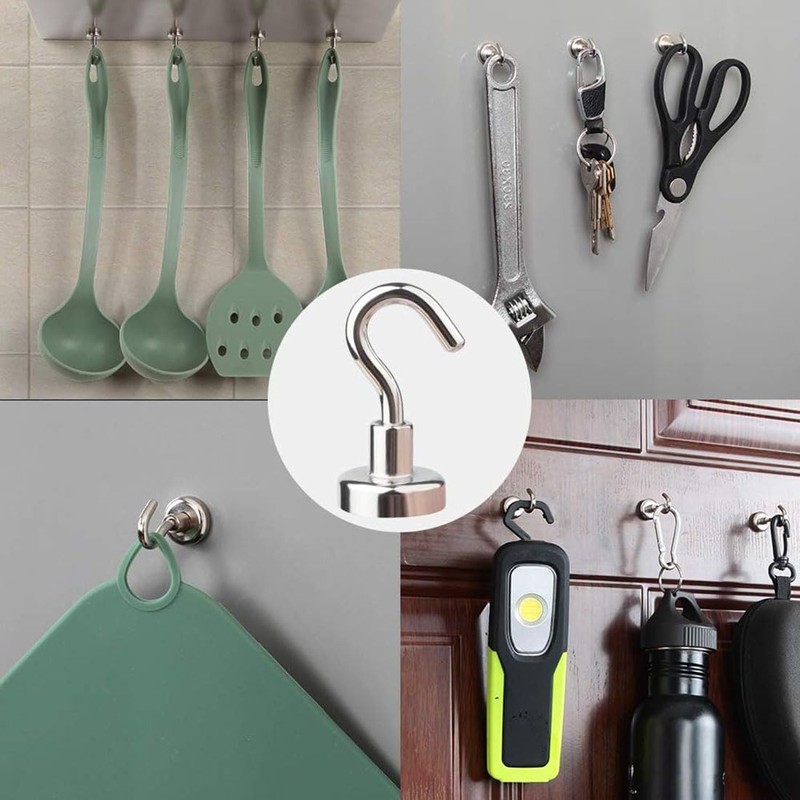 BANSHAN Extra Strong Magnet with Hook for Fridge,Heavy Duty Cruise