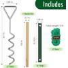 6 Pcs 15.7in Spiral Tree Stake Kits Tree Stakes and