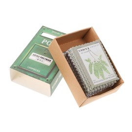 SEWACC 200 Sheets Vintage Stamp Stickers Writable Decorative Stickers for DIY Art Crafts Journal and Scrapbook Decor for All Ages Aesthetic Crafting Supplies