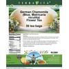 German Chamomile (Blue, Matricaria recutita) Flower Tea (50 tea bags,