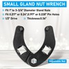 Adjustable Gland Nut Wrench Set of 2 1266 & 7463,