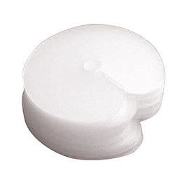 25 Pieces Heat Shield Guards for Hair Extension Bonding, Round Circular and Single Hole, Clear Fusion Glue Protector Templates